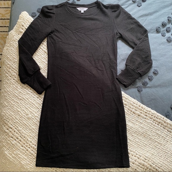 bb dakota knit the scene long sleeve sweater dress